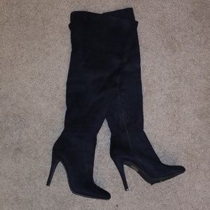 Black Knee High Boots